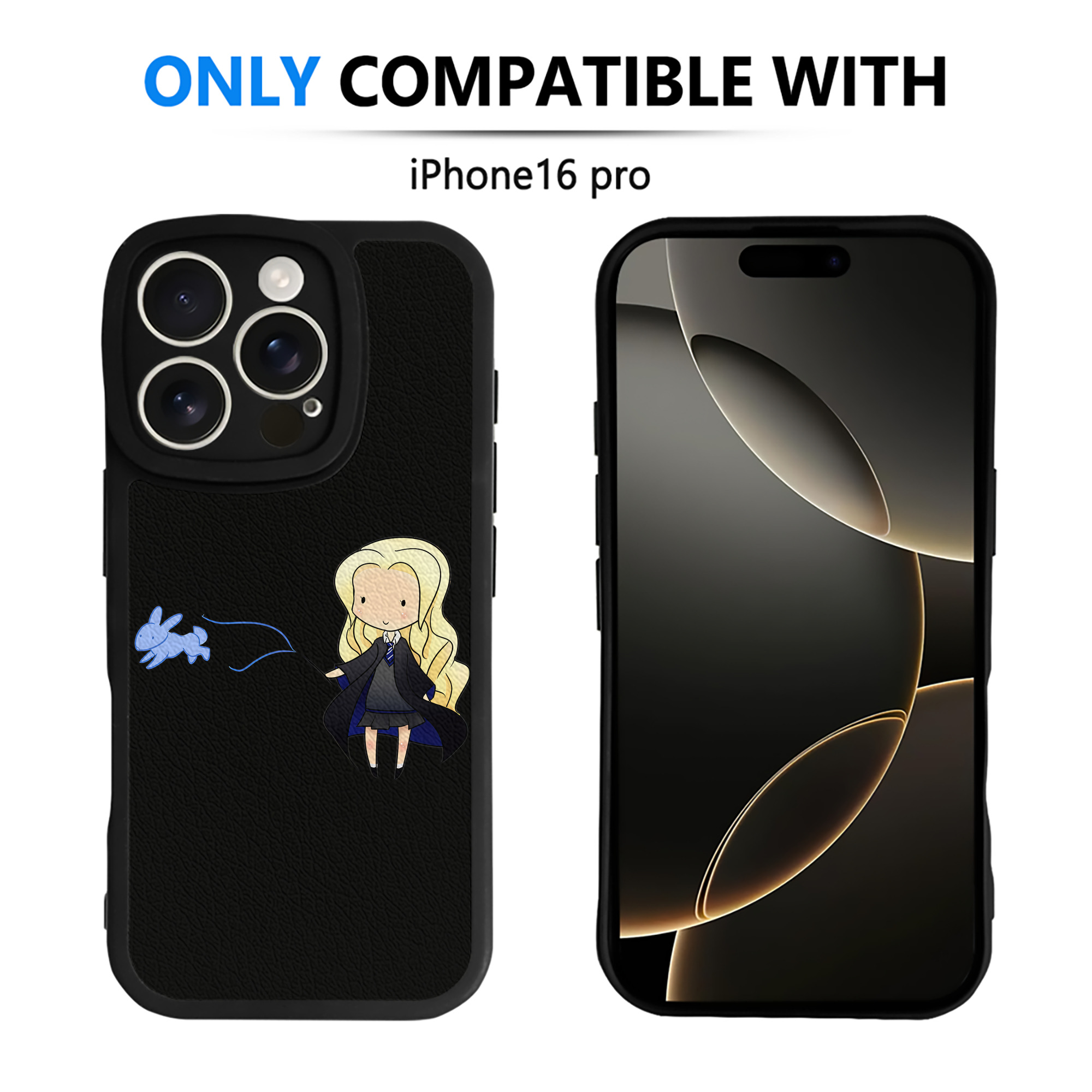 （画像用） Harry Potter ハリー・ポッターシリーズ 【iPhone 16シリーズ対応】シリコンスマホケース（レザー調） 材質：シリコン